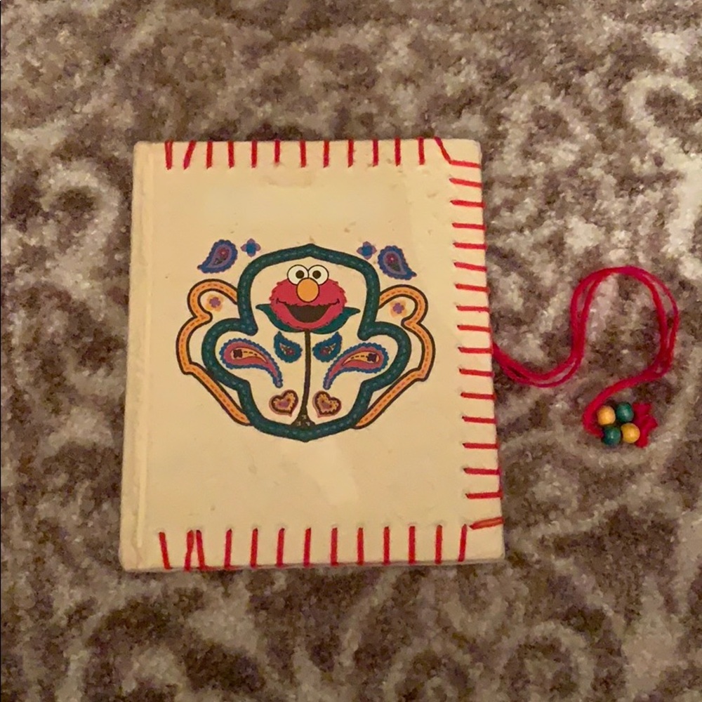 Elmo notebook vintage cute crepe paper